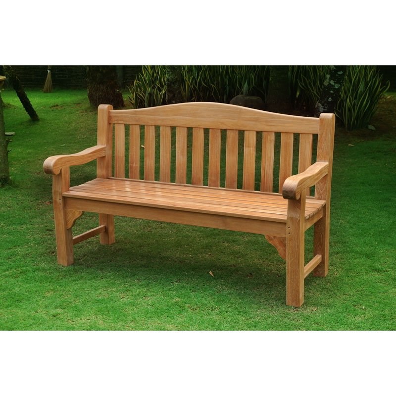 Oxford 3 seat Teak Bench 150cm (4ft 11in)