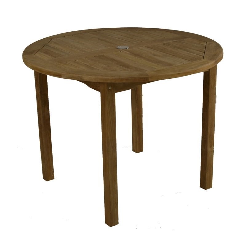 Teak Four Seater Round Bistro Table