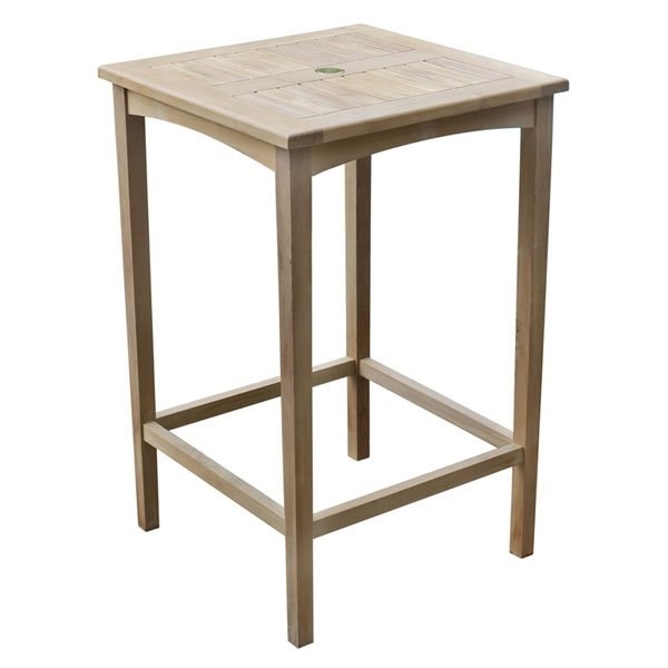 Warwick Teak Square High Bar Table