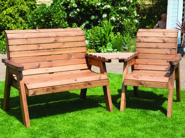 Angled Three Seater Companion Set