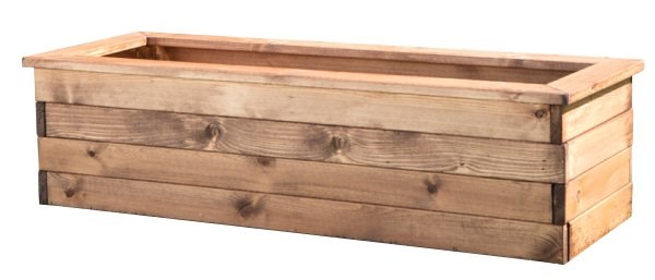 112cm Wooden Extra Large Trough Planter