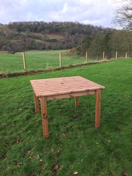 Four Seater Square Dining Table