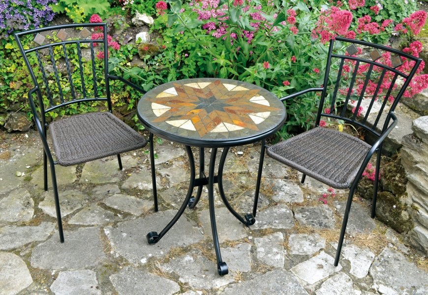 Montilla Bistro Table With Malaga Chair Set