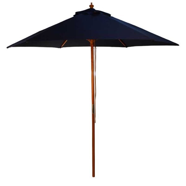 2.5m Wooden Pulley Square Parasol