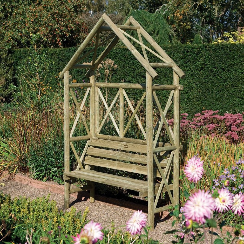 Rustic Two Seater Arbour