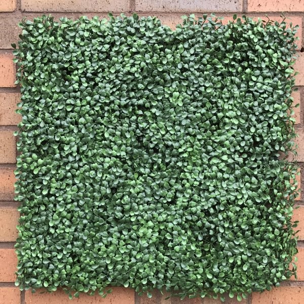 50cm Boxwood Artificial Hedge Panel - Fire Retardant