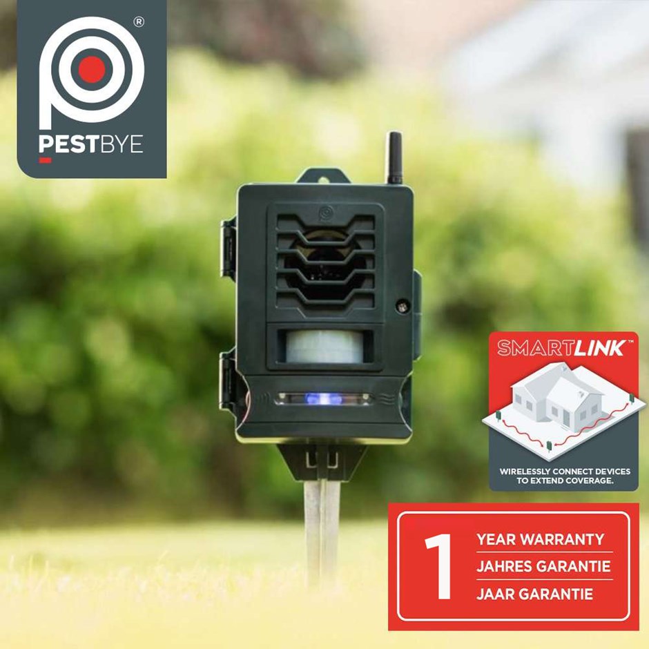 PestBye Solar Powered Ultrasonic Smart Cat Repeller