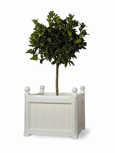 White Versailles Fibreglass Square Planter