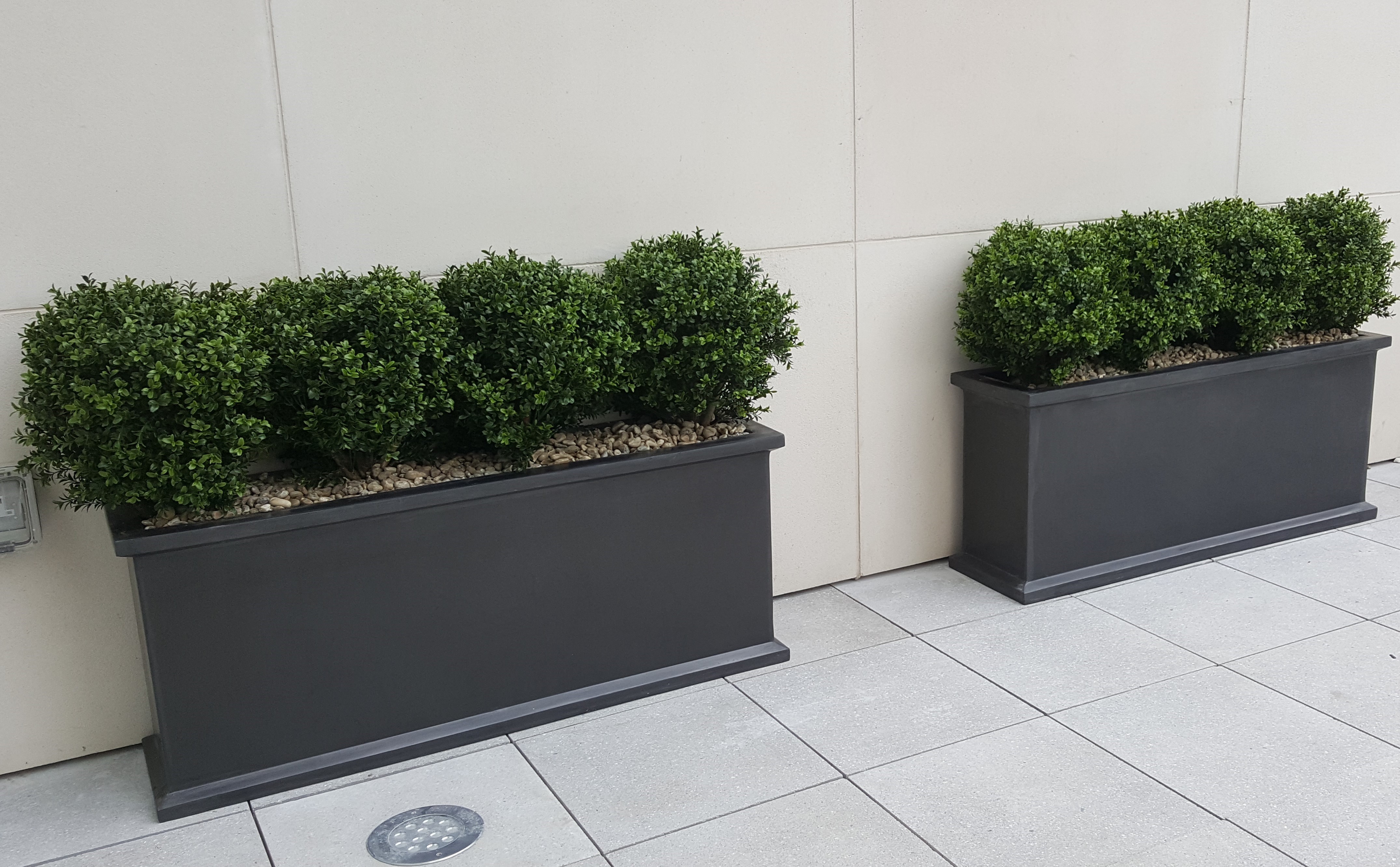 Grosvenor Faux Lead Cube Planter