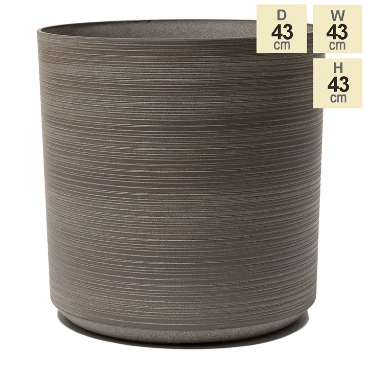 Ginger Root Finish Textured Round Planter