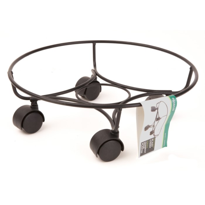 Black Heavy Duty Plant Pot Caddy