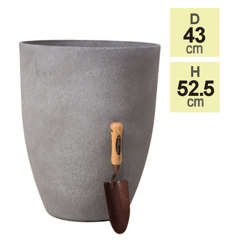 H52cm Volcanic Grey Planter - By Primrose™