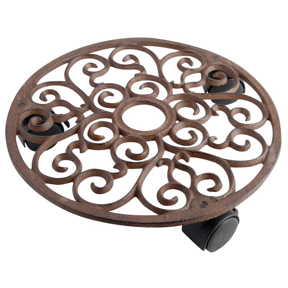Cast Iron Round Pot Mover Plant Caddy