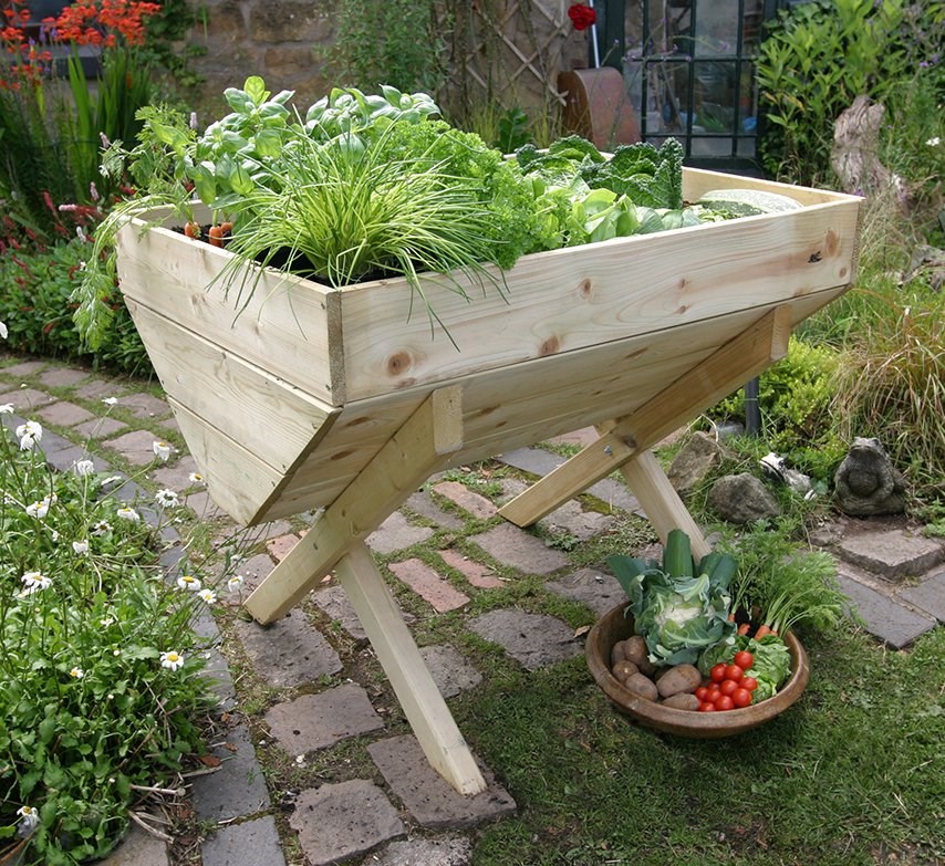 100cm Wooden Trug Style Raised Vegetable Bed