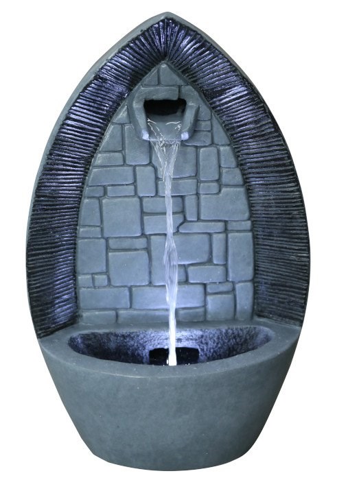 36cm Gothic Arch Tabletop Cascading Water Feature By Ambienté