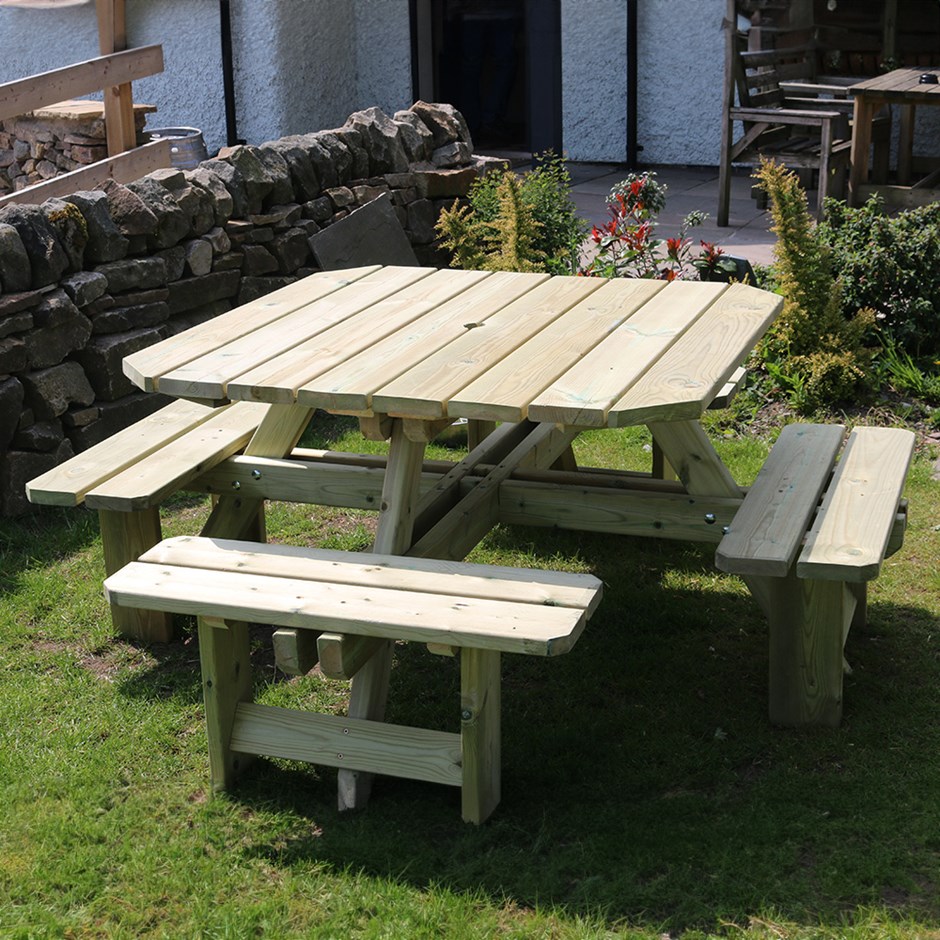 Westwood Eight Seater Square Picnic Table