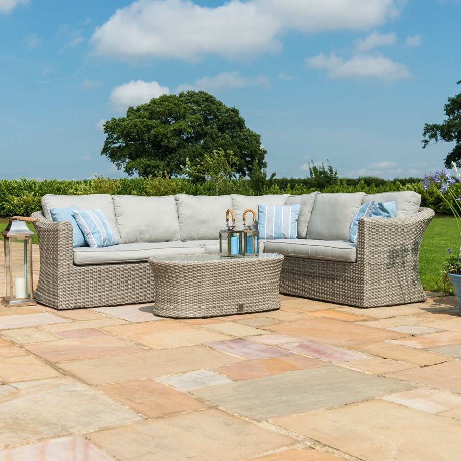 Oxord Large Rattan Corner Sofa Set