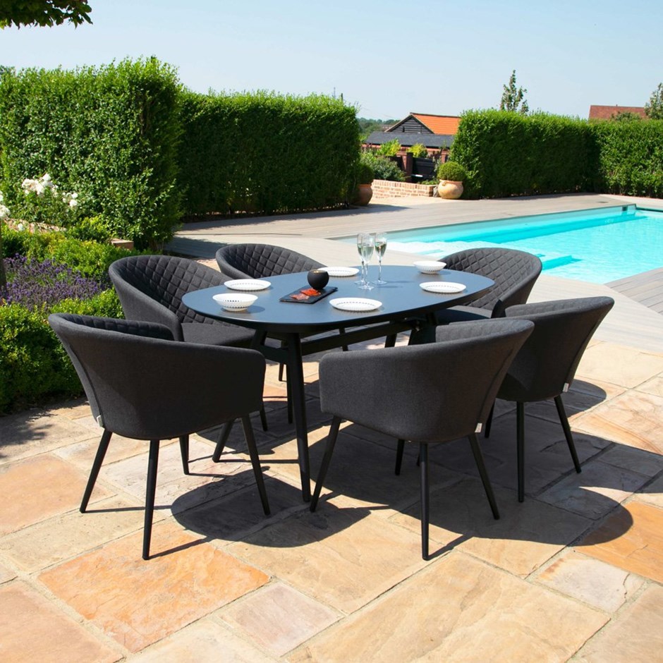 Ambition Outdoor Fabric Oval Dining Set