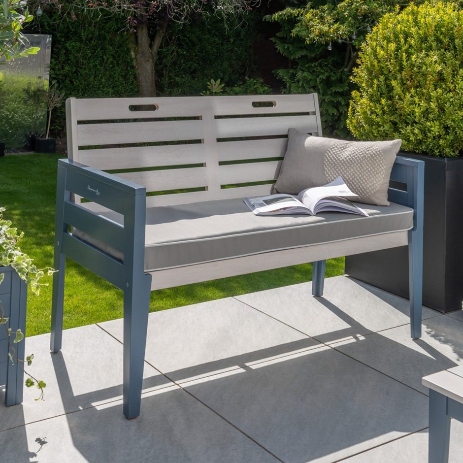 Florenity Galaxy Two Seater Wooden Bench