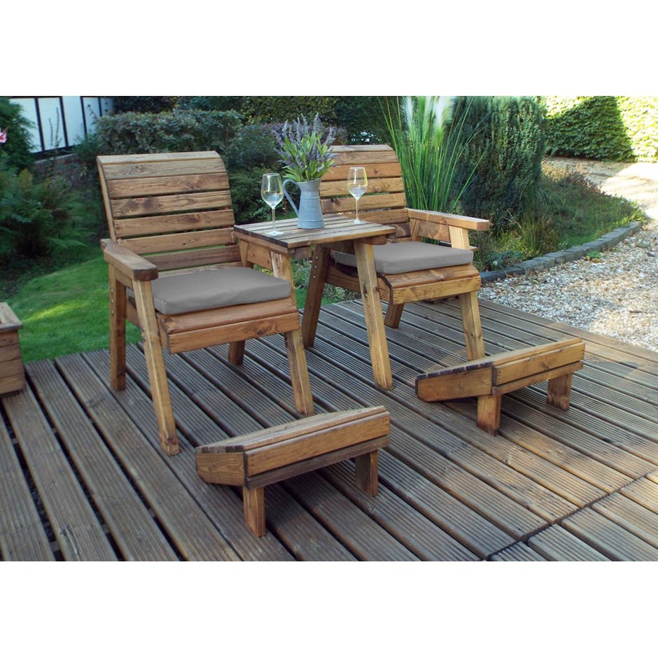 Deluxe Lounger Set Straight & Footstools