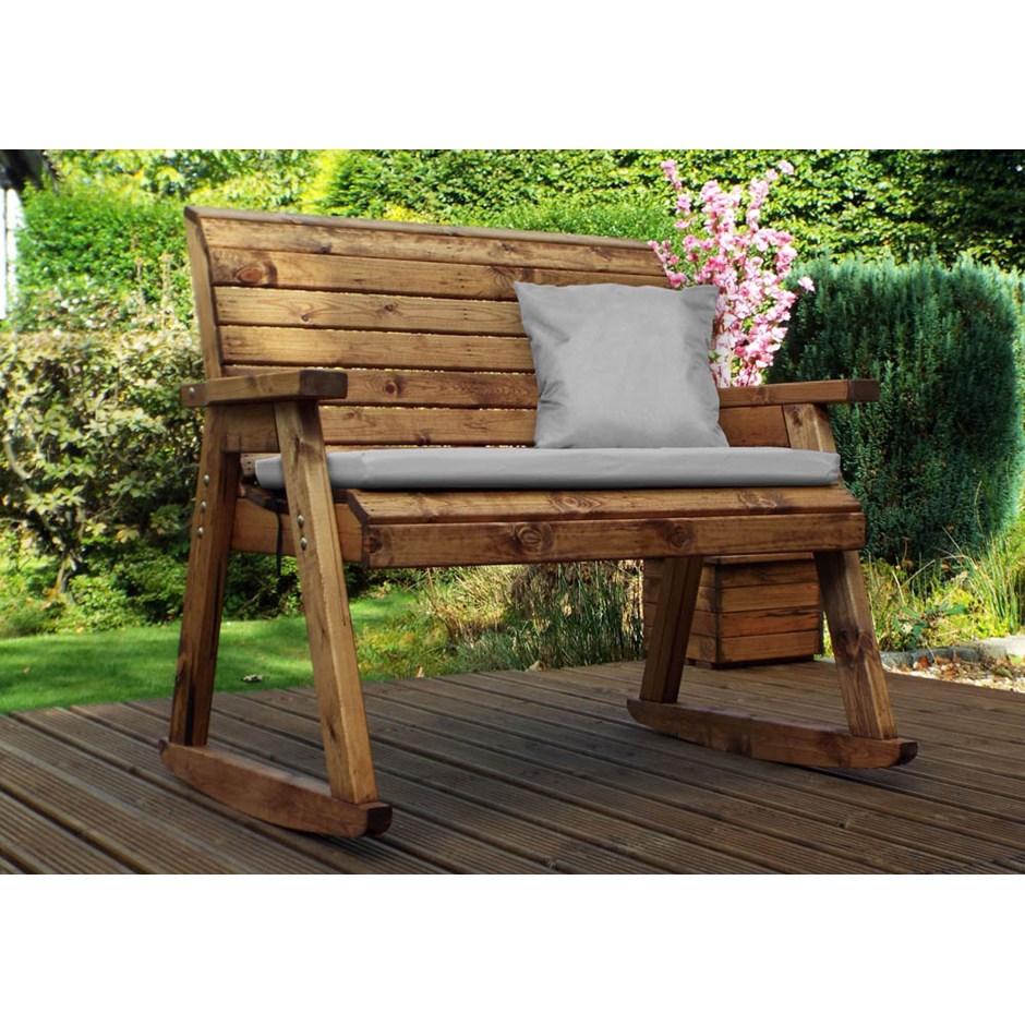 Two Seater Wooden Rocker Bench