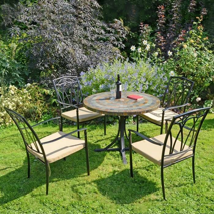 Monterey Dining Table With Ascot Chairs Set