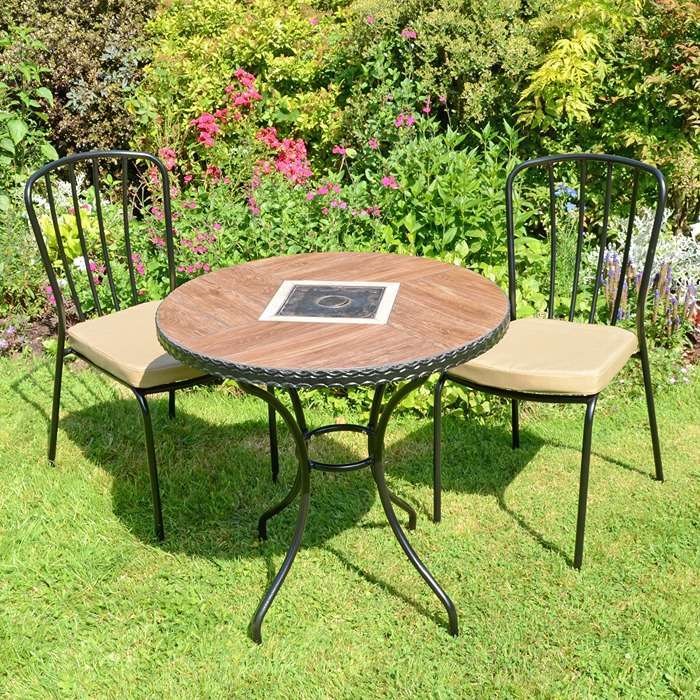 Haslemere Bistro Table With Milan Chair Set