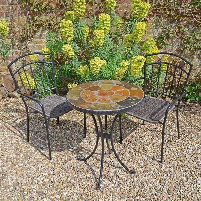 Ondara Bistro Table With Malaga Chair Set