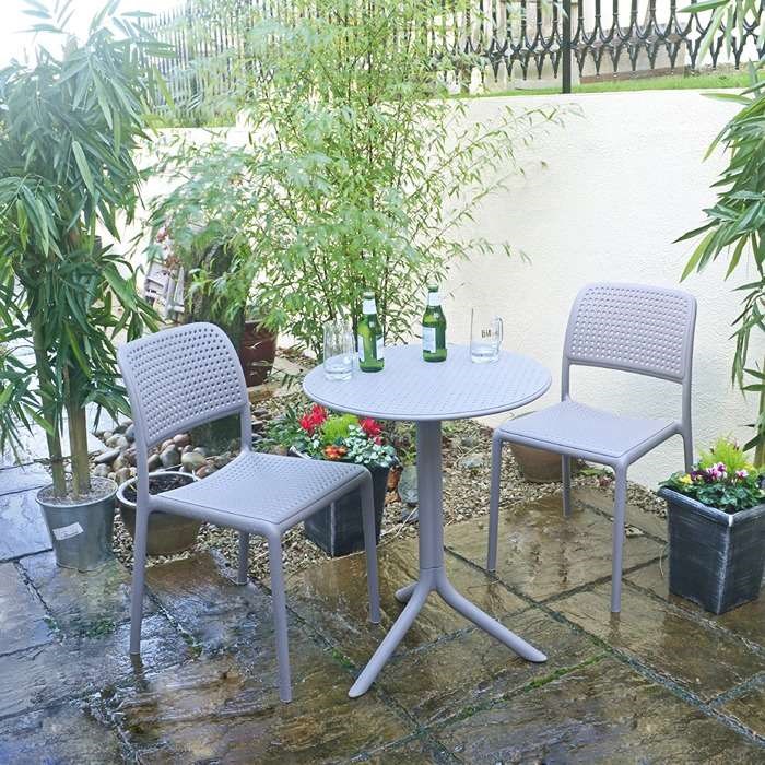 Step Table With Bistrot Chair Set