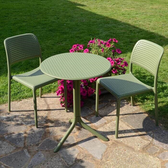 Step Table With Bistrot Chair Set