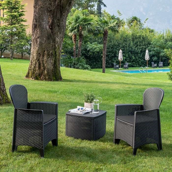 Sicily Side Table With Sicily Chairs Set