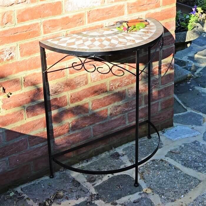 Brava Half Round Table