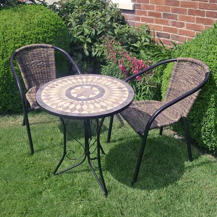 Brava Bistro Table With San Remo Chair Set
