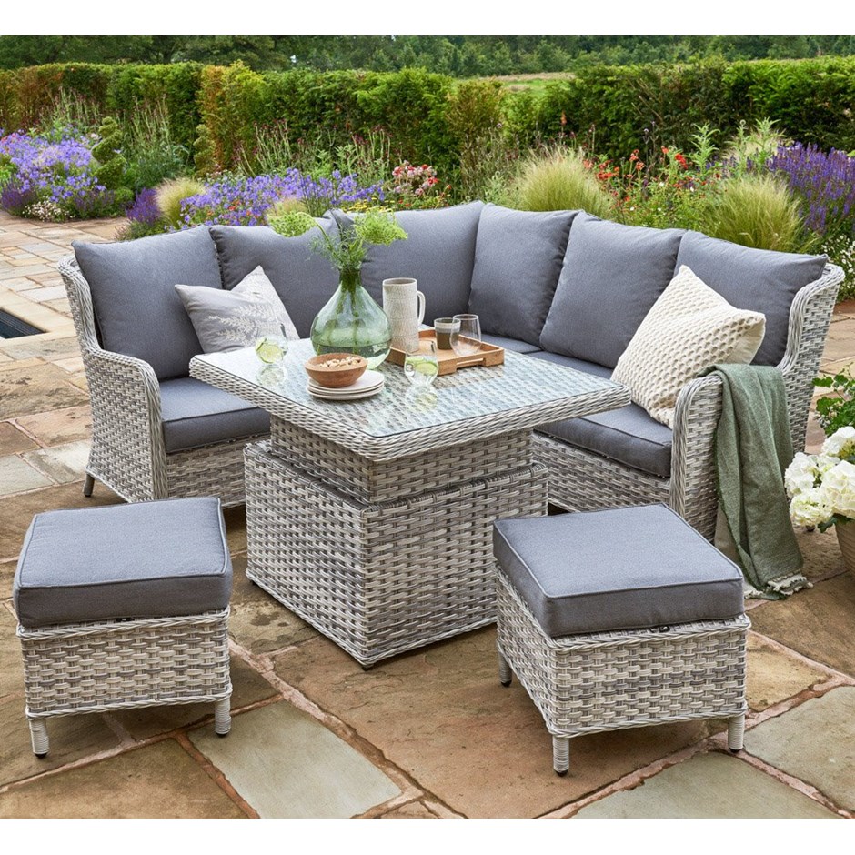 Wroxham Mini Corner Sofa Set With Rising Table