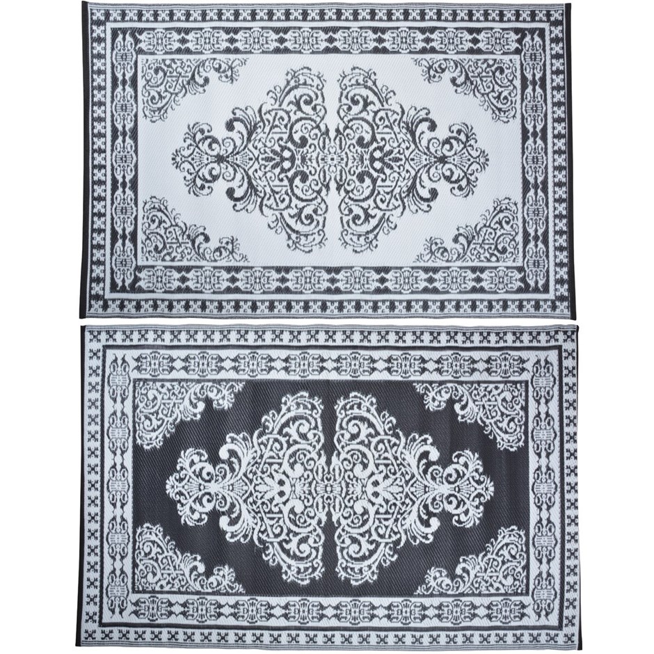 Motif Design Reversible Waterproof Outdoor Rug