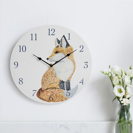 12in Fox Wall Clock by Smart Garden by Smart Garden