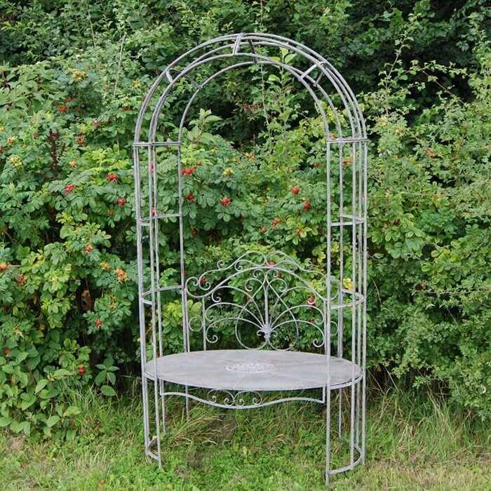 Scroll & Lattice Metal Arbour
