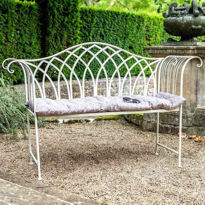 2 Seater King's Garden Bench In Cream