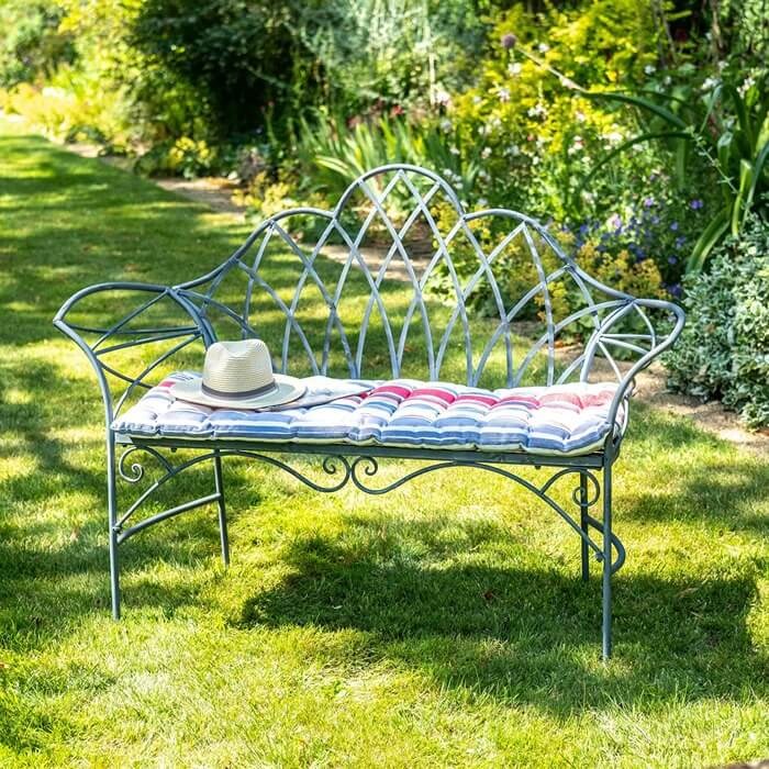 2 Seater Edwardian Bench In Antique Grey