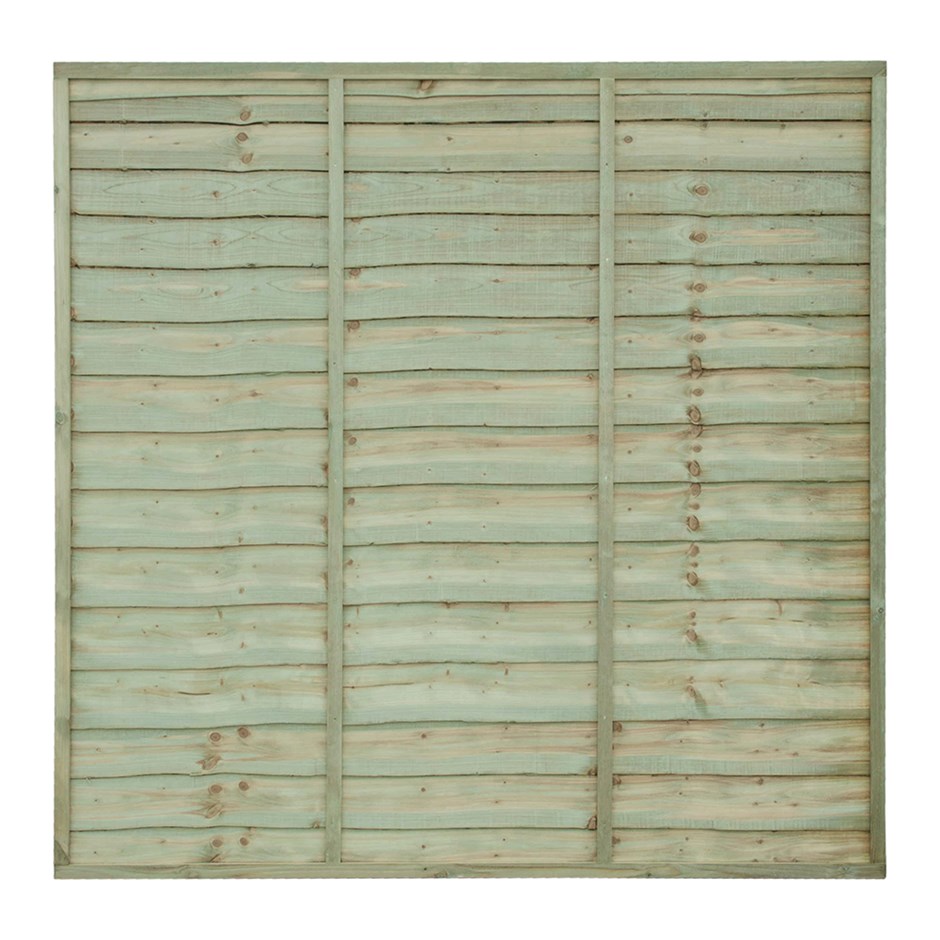 Superior Lap Vertical Green Pressure Treated Fence Panel