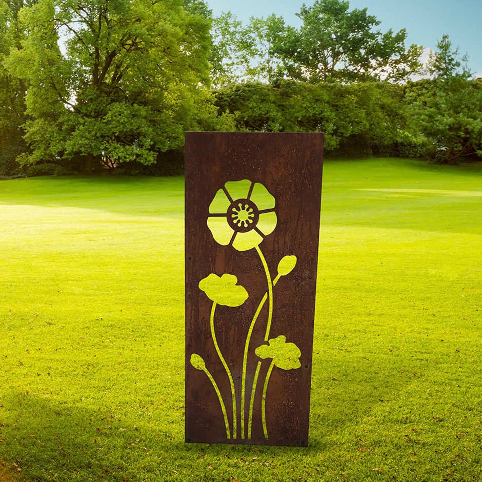 Poppy Decorative Garden Screen