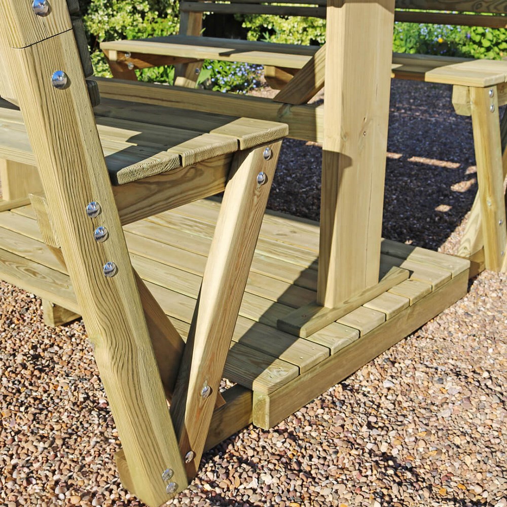Stirling Wooden 4 Seater Arbour by Zest