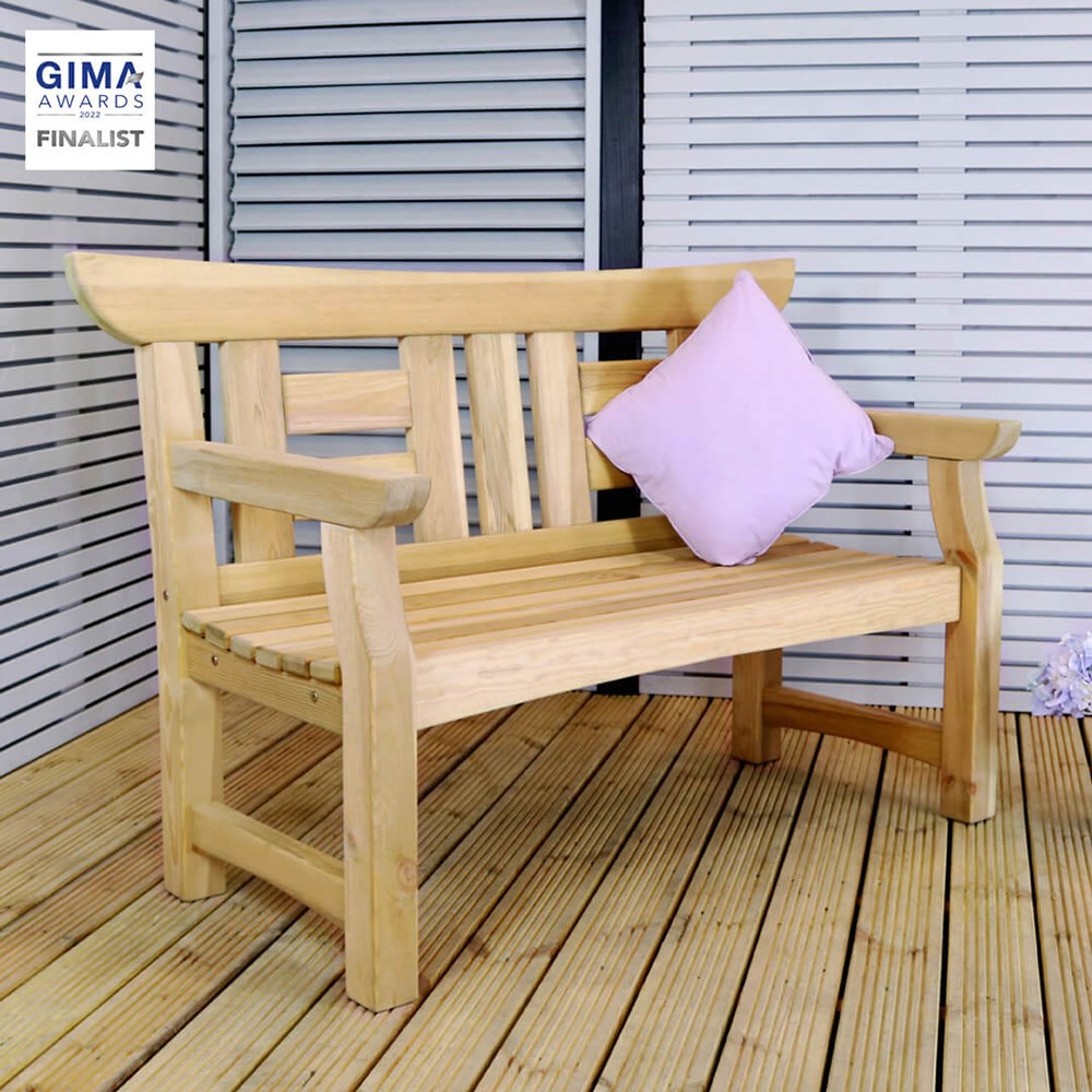 145cm Cherry Blossom 2 Seater Wooden Bench by Zest
