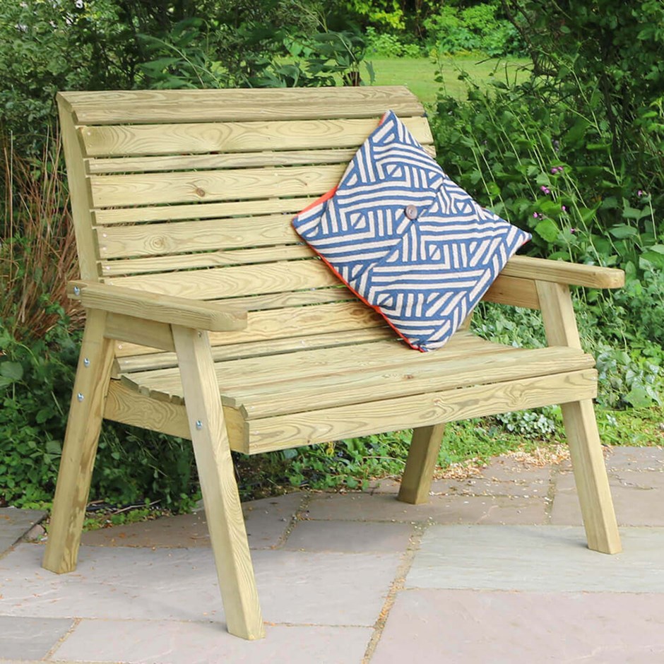 Freya Two Seater Wooden Garden Bench