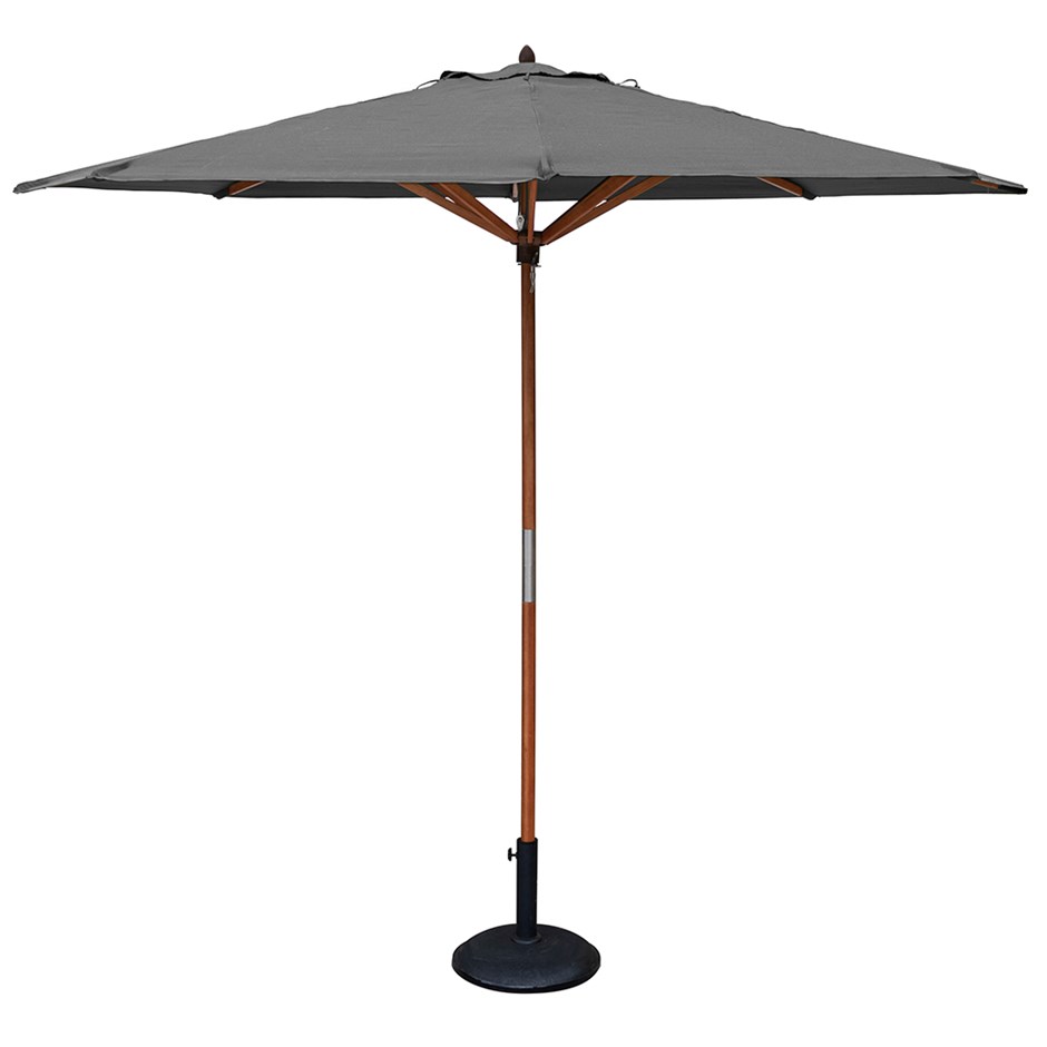 Willington 2.7m Wooden Round Pulley Parasol