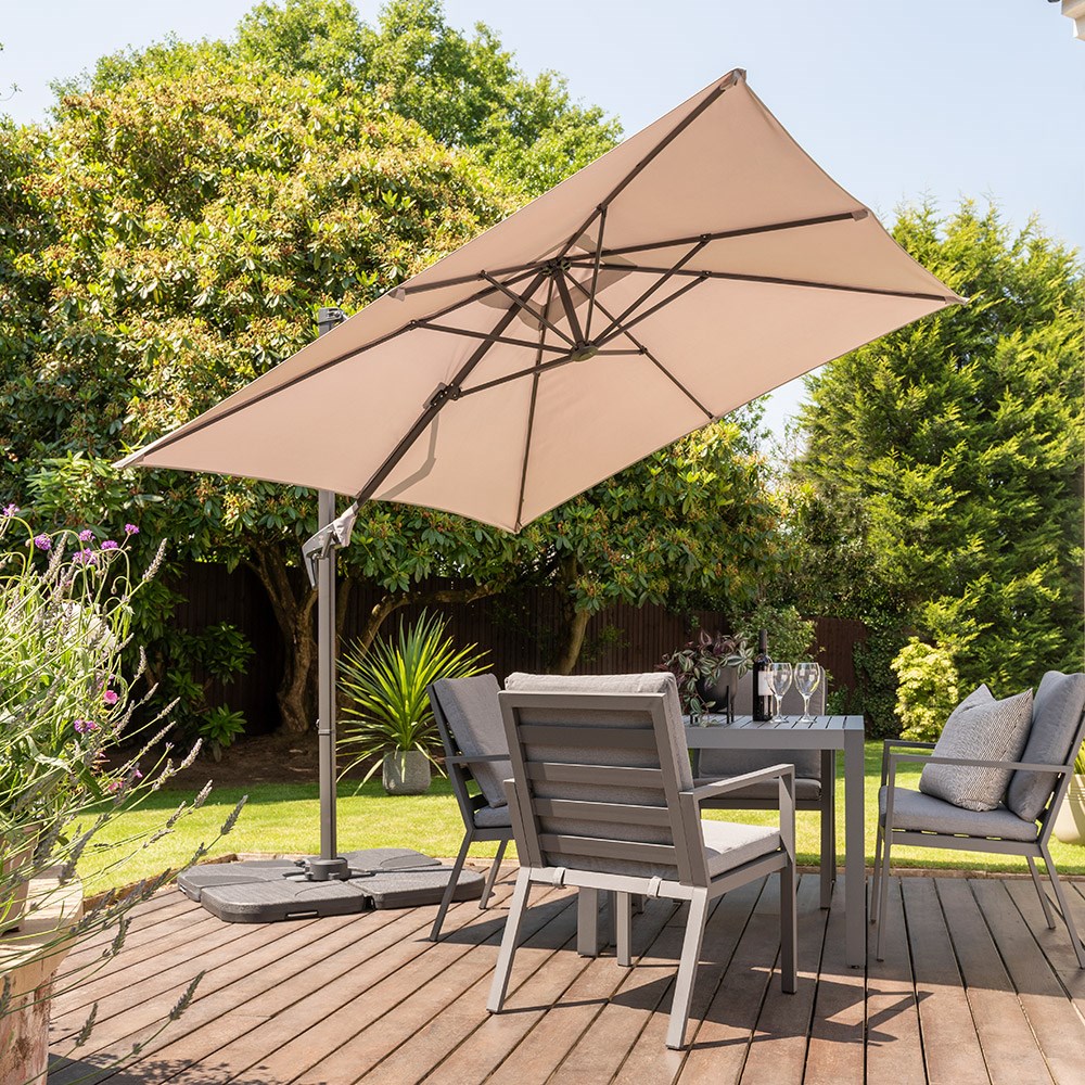 Royce Junior 2.5m Square Cantilever Parasol