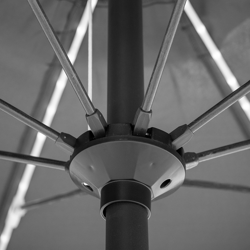 2.7m LED Round Crank & Tilt Parasol