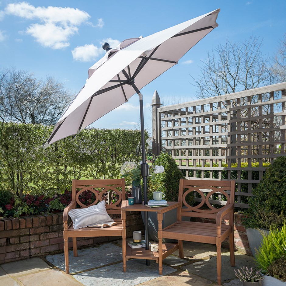 Elizabeth 3m Round Crank & Tilt Parasol