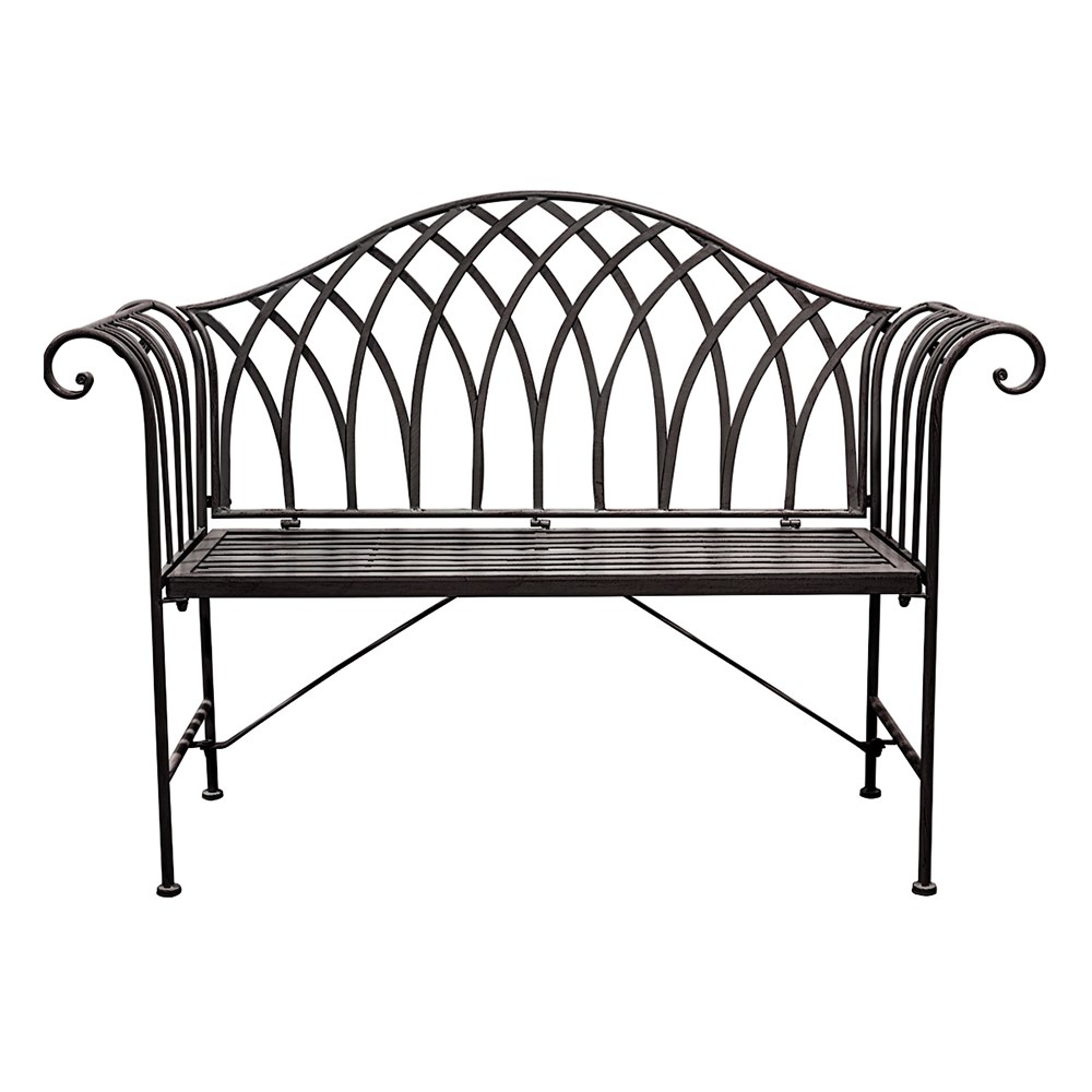Duchess Two Seater Black Outdoor Bench