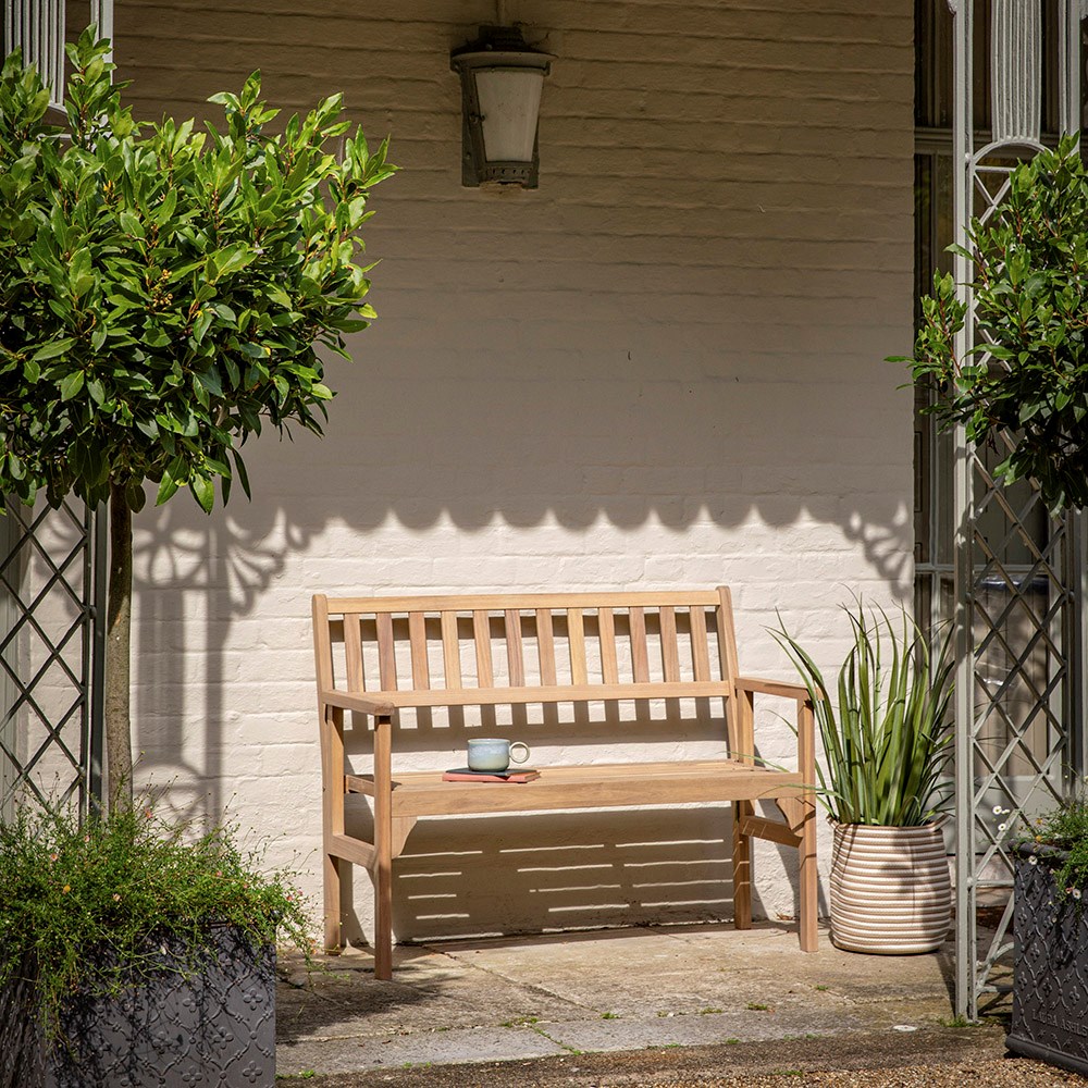 Gerani Two Seater Hardwood Folding Bench